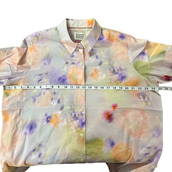 SCOTCH & SODA Motion Print Oversized Shirt NWT Size 40 (10)US Large - Picture 12 of 16